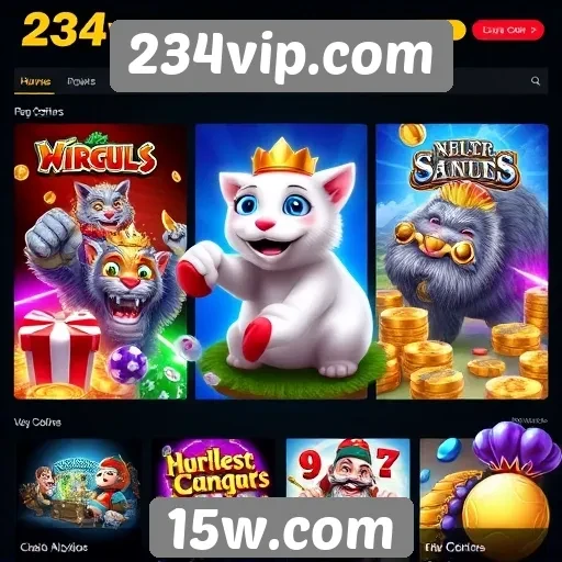 Oferta de jogos variados no site 234vip.com